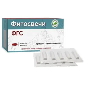МБПЦ Фитосвечи "ФГС" кровоостанавливающие блистер 10 шт.