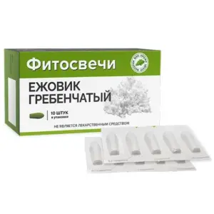 МБПЦ Фитосвечи "Ежовик" блистер 10 шт.