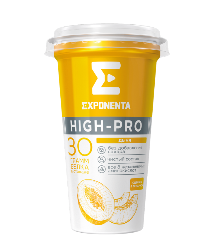 EXPONENTA ЭКСПОНЕНТА ХАЙ-ПРО со вкусом Дыня,стаканчик из полипропилена, 250 г