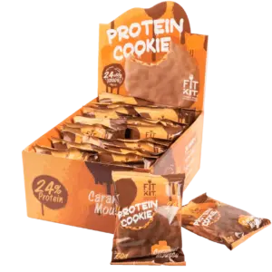 FitKit CHOCOLATE Protein COOKIE КАРАМЕЛЬНЫЙ МУСС 50гр.
