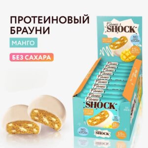 FitnessShock Protein brownie Манго 50гр