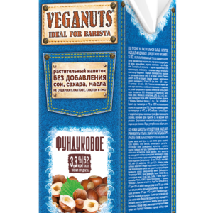 VEGANUTS-moloko ФУНДУКОВОЕ ст/б 1 л. 3,3%