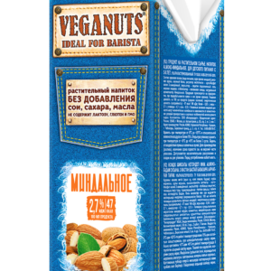 VEGANUTS-moloko МИНДАЛЬНОЕ ст/б 1 л.2,7%