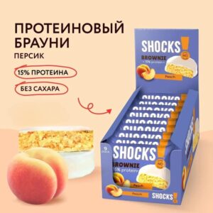 FitnesShock Brownie Shocks Персик 50гр