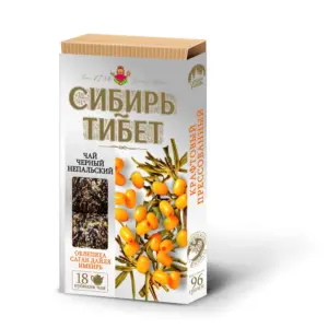 ИД Чайный напиток "Сибирский Тибет" с облепихой и саган дайля плитка 96гр.
