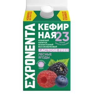 «ЭКСПОНЕНТА КЕФИРНАЯ» безлактозная , Лесные ягоды 450 г