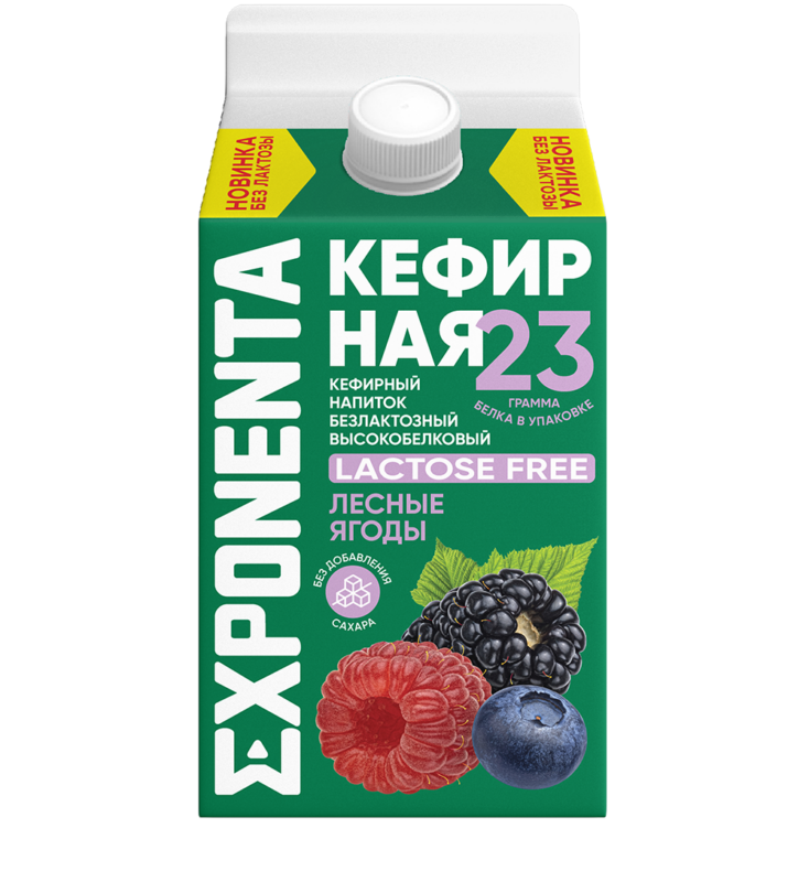 «ЭКСПОНЕНТА КЕФИРНАЯ» безлактозная , Лесные ягоды 450 г