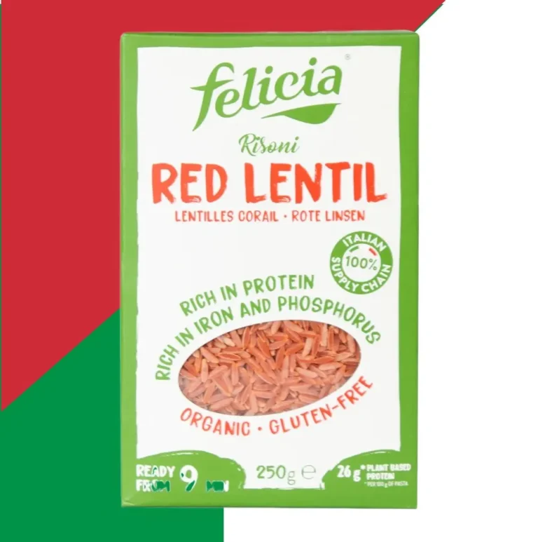 Felicia Ризони из красной чечевицы без глютена БИО 250гр.