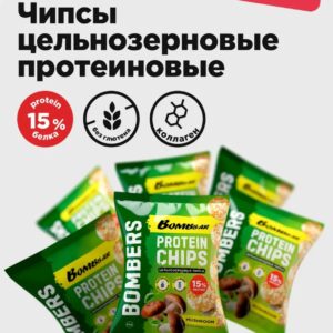 BOMBBAR Чипсы цельнозерновые со вкусом "Белые грибы" 50 гр.