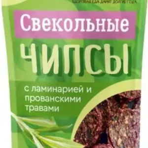 Свекольные чипсы с ламинарией и прованскими травами, "Здороведа" 100 гр.