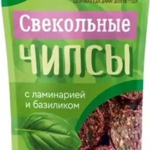 Свекольные чипсы с ламинарией и базиликом "Здороведа" 100 гр