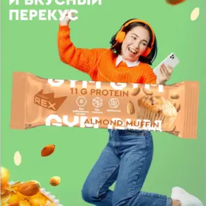 Protein Rex Батончик протеиновый "Миндальный маффин" 33% 35гр