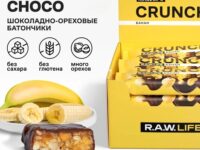 R.A.W. LIFE Ореховый батончик CRUNCH Choco Банан 40 гр.