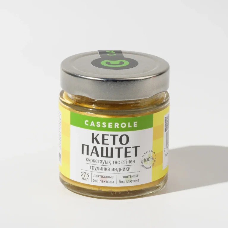 Кето-паштет Casserole грудинка индейки банка 180 гр