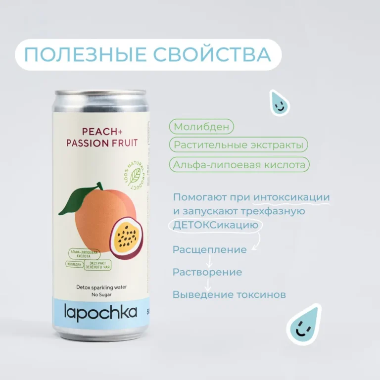 Лапочка VITAMIN WATER «DETOX» безалкогольный 0,33л