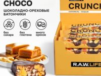 R.A.W. LIFE Ореховый батончик CRUNCH Choco Карамель-Кешью 40 гр.