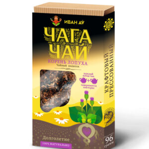 ИД Чайный напиток "Чага Чай" с корнем лопуха плитка 96 гр.