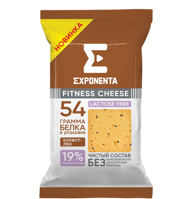 EXPONENTA FITNESS CHEESE с кунжутом и льном без лактозы