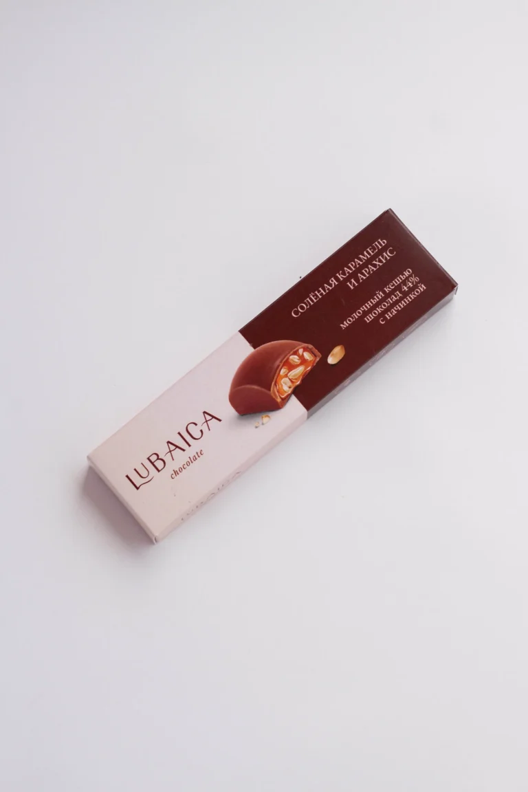 LUBAICA Шоколад с начинкой «Солёная карамель и арахис» 35 гр.