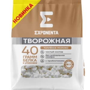 Продукт творожный EXPONENTA со вкусом "Топлёное молоко"