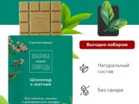 Nature's own Factory Гречишный шоколад с матчей 20 гр.