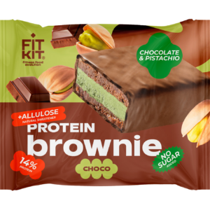 Fit Kit Десерт глазированный "брауни" со вкусом Шоколад-фисташка 50гр