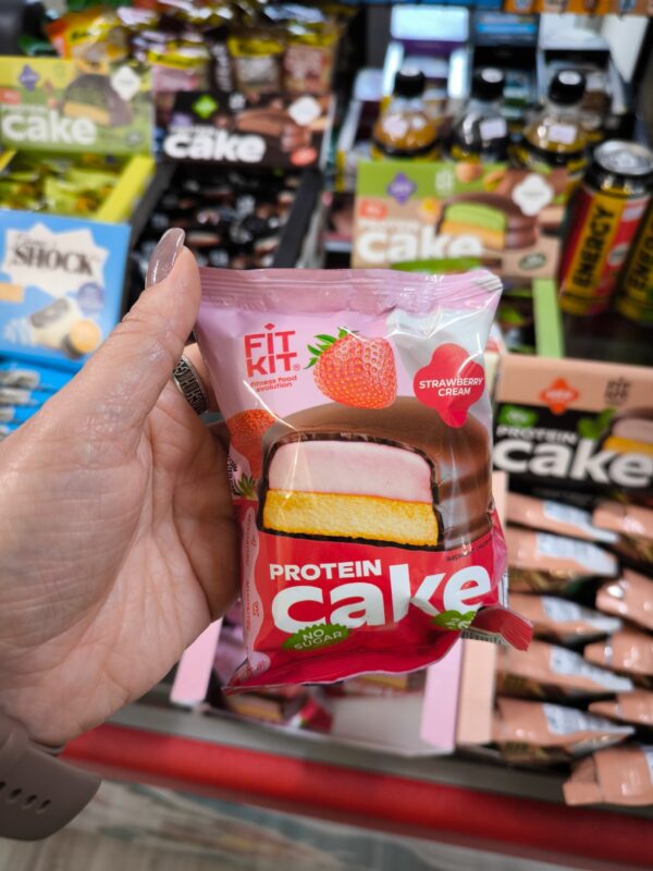 Fit Kit Protein Cake 50гр Клубника со сливками