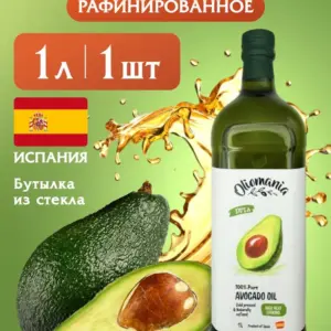 Oliomania Масло авокадо рафинированное 100% ст/б 1000 мл.