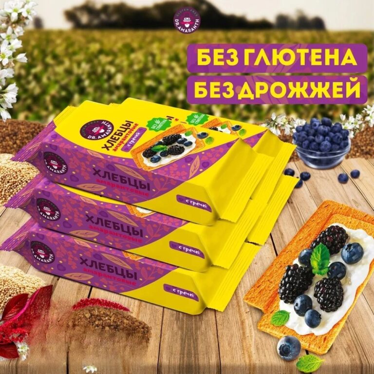 DR.AMARANTH Хлебцы амарантовые с гречей 60 гр.