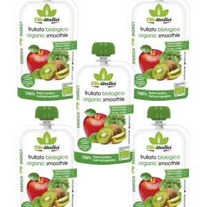 BIOITALIA Смузи из яблока, киви и шпината 120 гр.