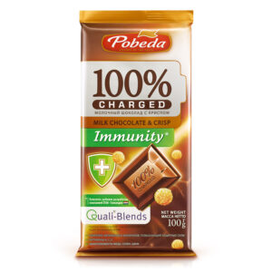 Шоколад " Молочный Чаржед с крипсом Immunity" 100гр.