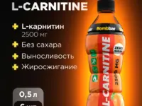 Bombbar Напиток безалкогольный слабогазированный "Л-карнитин со вкусом апельсин" 500 мл