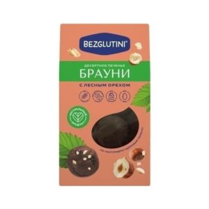 Bezglutini Печенье Брауни с лесным орехом 96 гр.