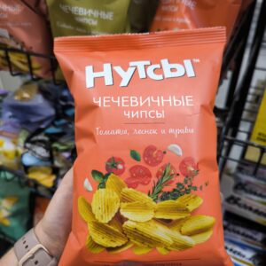 DS Чипсы чечевичные НУТСЫ Томат, чеснок и травы 50 гр.