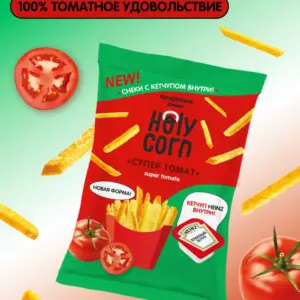 Holy Corn Кукурузные снеки "Томат с соусом Хайнз" 30 гр.