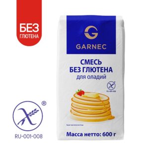 Гарнец Смесь для оладий без глютена 600гр