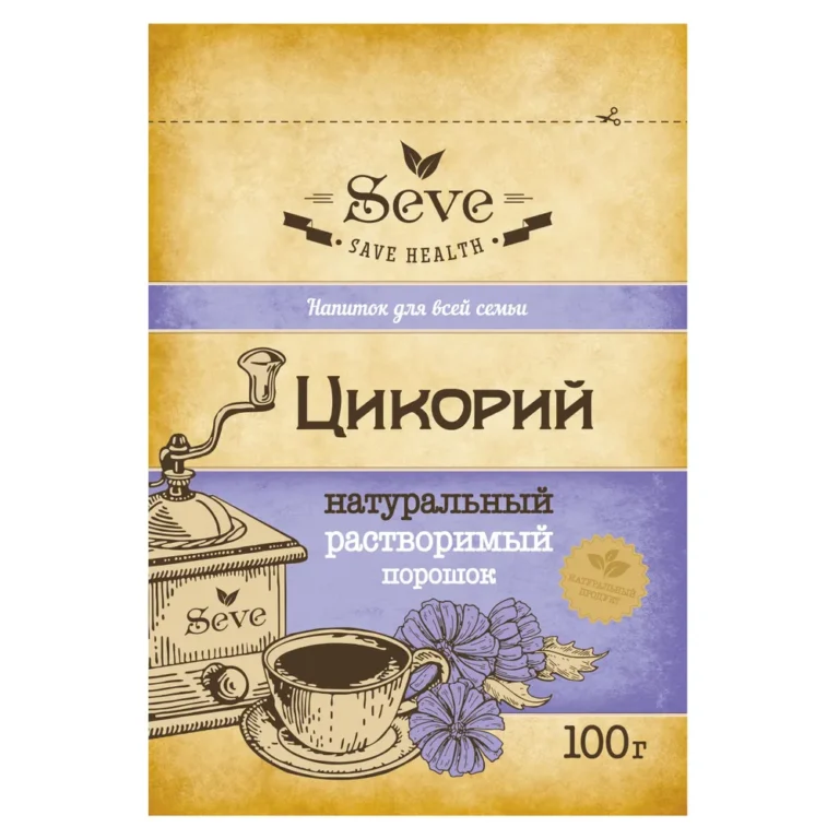 SEVE Цикорий растворимый порошок натуральный 100 гр