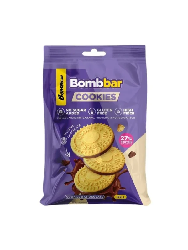 Bombbar Печенье глазированное сливочное 100гр