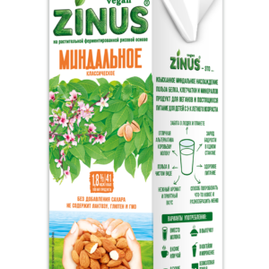 ZINUS - moloko миндальное 1л ТВА