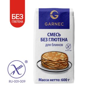 Гарнец Смесь для блинов без глютена 600гр