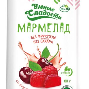 Мармелад «Умные сладости» желейно-формовой со вкусом вишни 80гр