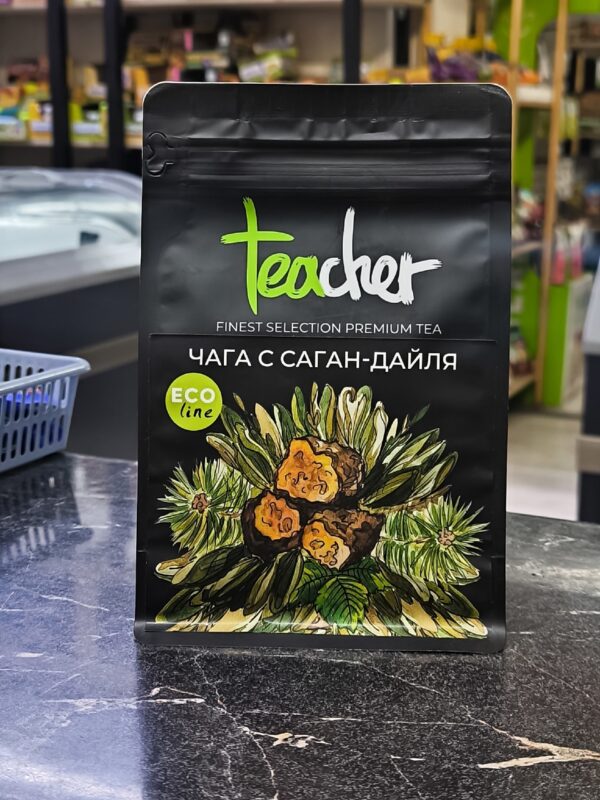 TEACHER Чай Чага с саган дайля 100 гр.