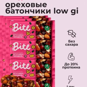 Bite Козинаки ореховые "Брусника-Миндаль" 30 гр.