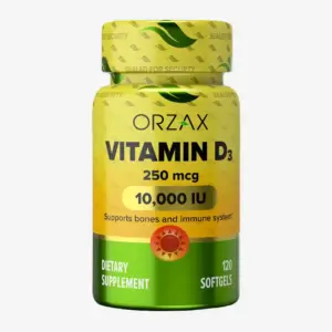 ORZAX VITAMIN D3 10000 IU 120 капсул