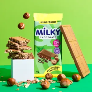 SNAQ FABRIQ Milky Молочный шоколад c фундуком плитка 75 гр