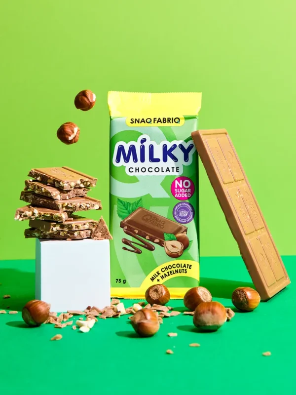 SNAQ FABRIQ Milky Молочный шоколад c фундуком плитка 75 гр