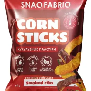 SNAQ FABRIC Кукурузные палочки "Копчёные рёбрышки" 60гр.