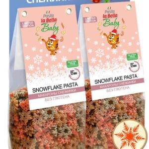 Pasta la Bella Baby Снежинки триколор без глютена 250 гр.