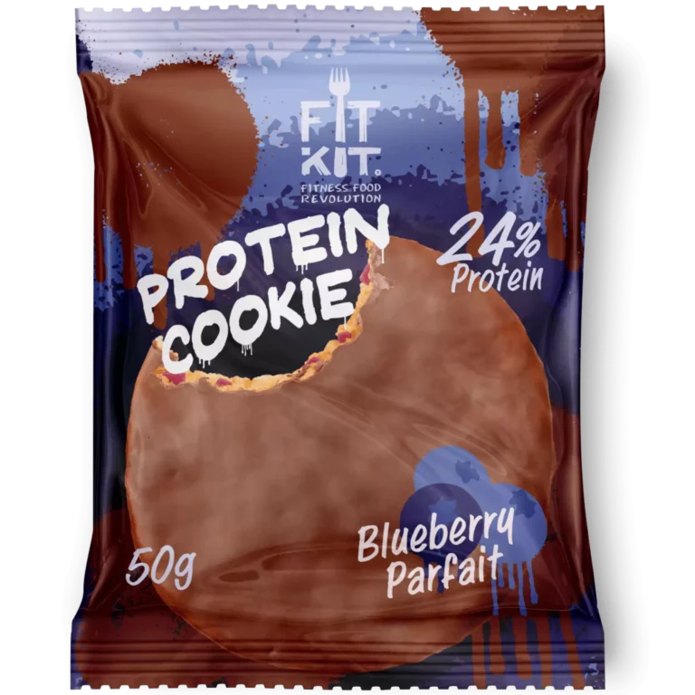 FIT KIT Protein cookie 40 Гр Черничное парфе