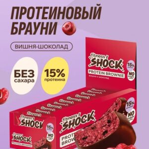 FitnesShock Protein brownie Вишня 50 гр